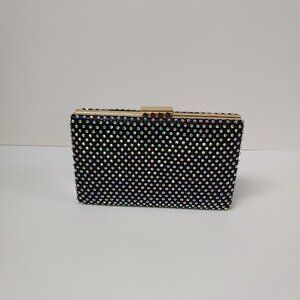 MARSHALLS   EVENING CLUTCH WITH CHAIN ​​AND SPARKLING STONE NWT